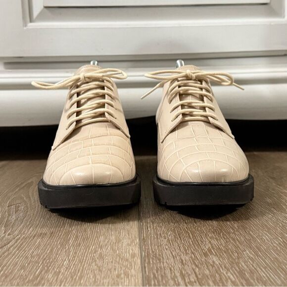 Naturalizer Leather Women’s Oxford Shoes Size 8.5 Ivory Color - Picture 5 of 11